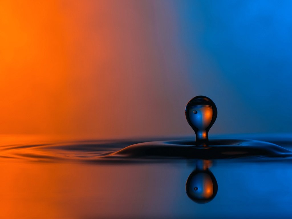 Обои вода, отражение, фон, капля, цвет, всплеск, water, reflection, background, drop, color, splash разрешение 2048x1367 Загрузить