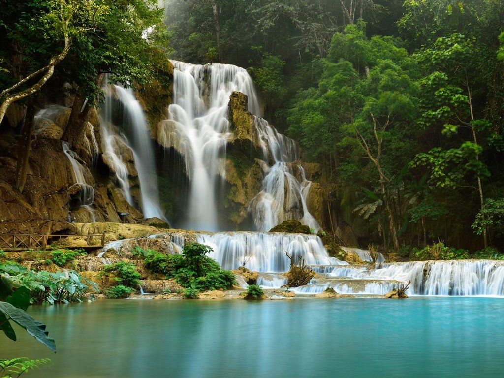 Обои река, природа, лес, водопад, river, nature, forest, waterfall разрешение 1920x1200 Загрузить