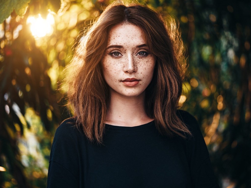 Обои девушка, взгляд, волосы, лицо, веснушки, felix barjou, girl, look, hair, face, freckles разрешение 2048x1366 Загрузить