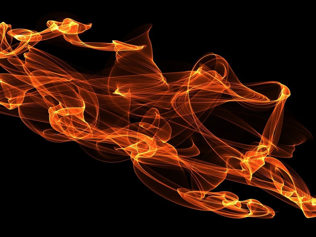 Обои абстракция, огонь, черный фон, abstraction, fire, black background разрешение 3000x2000 Загрузить