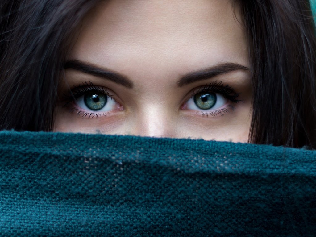 Обои глаза, девушка, модель, волосы, лицо, ресницы, eyes, girl, model, hair, face, eyelashes разрешение 3648x2052 Загрузить