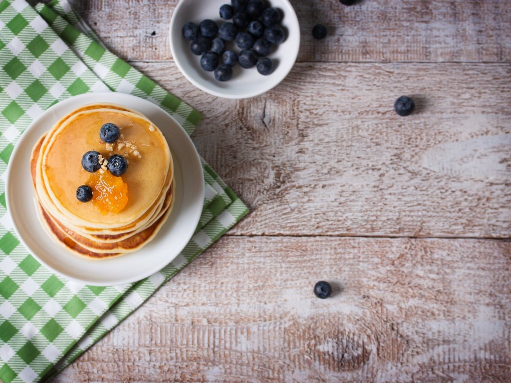 Обои еда, черника, завтрак, мед, блины, food, blueberries, breakfast, honey, pancakes разрешение 4752x3168 Загрузить