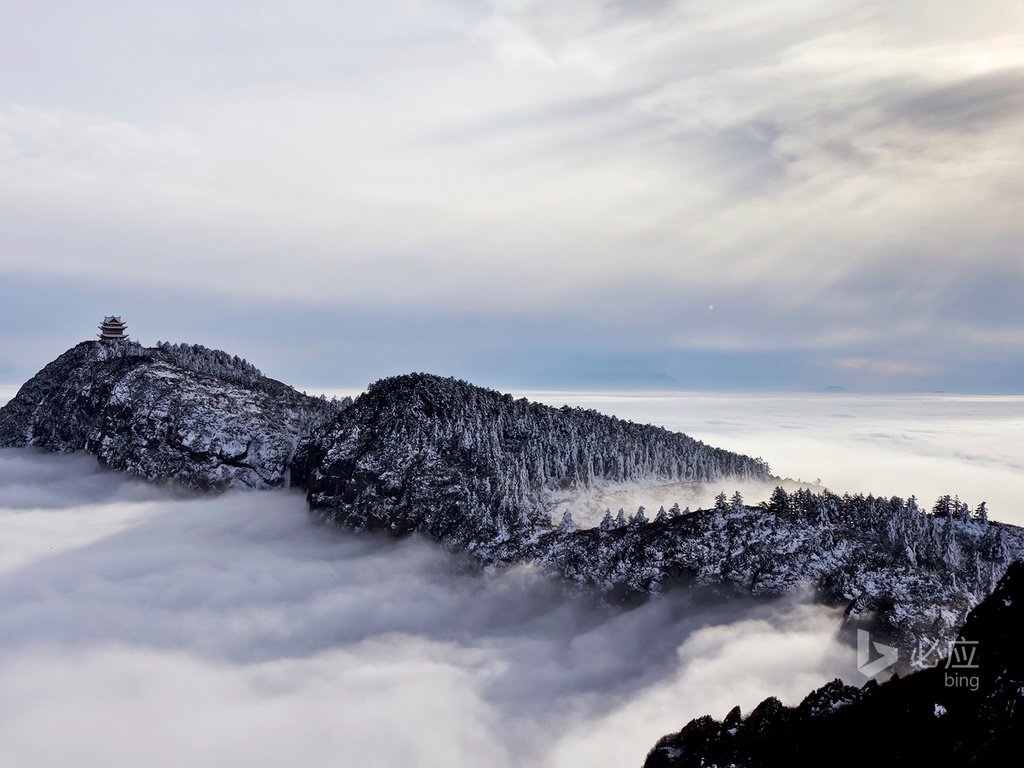 Обои скалы, природа, лес, зима, пейзаж, туман, rocks, nature, forest, winter, landscape, fog разрешение 1920x1200 Загрузить