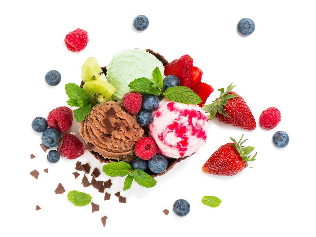Обои сладкое, мята, десерт, малина, мороженое, клубника, ягоды, белый фон, черника, шоколад, sweet, mint, dessert, raspberry, ice cream, strawberry, berries, white background, blueberries, chocolate разрешение 4500x3387 Загрузить