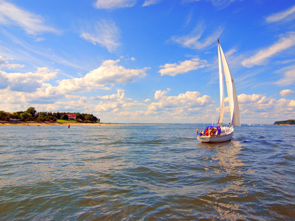 Обои пейзаж, море, яхта, landscape, sea, yacht разрешение 3872x2592 Загрузить