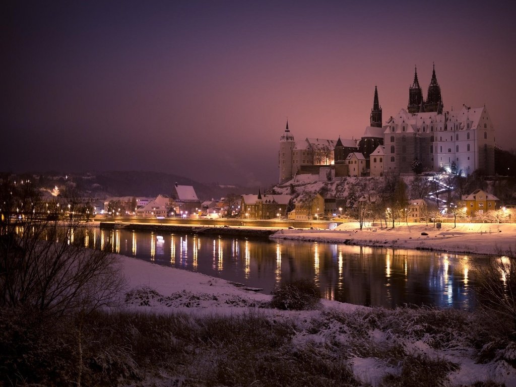 Обои город, германия, мейсен, альбрехтсбург, the city, germany, meissen, albrechtsburg разрешение 1920x1200 Загрузить