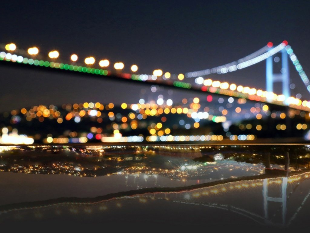 Обои огни, мост, турция, боке, стамбул, станбул, lights, bridge, turkey, bokeh, istanbul, stanbul разрешение 1920x1200 Загрузить