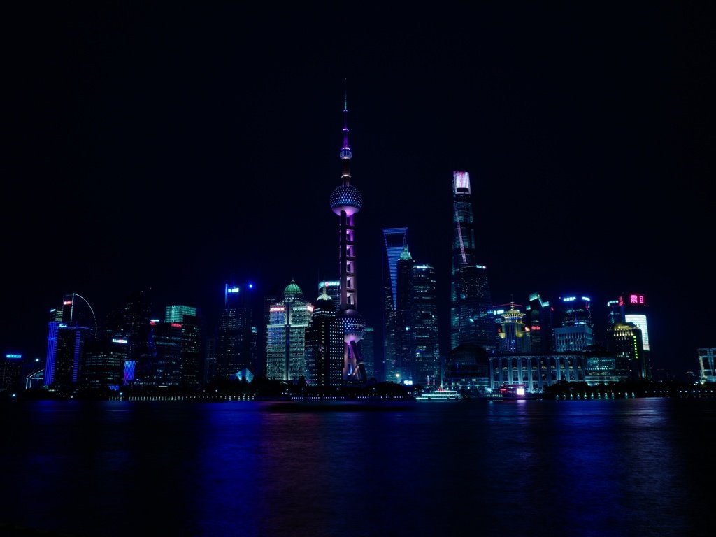 Обои ночь, огни, город, небоскребы, шанхай, китай, night, lights, the city, skyscrapers, shanghai, china разрешение 6000x4000 Загрузить