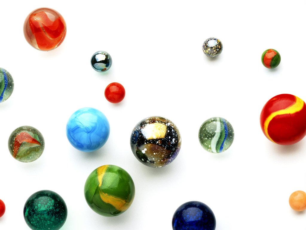 Обои шары, разноцветные, шарики, белый фон, марблс, марблз, balls, colorful, white background, marbles разрешение 2880x2560 Загрузить