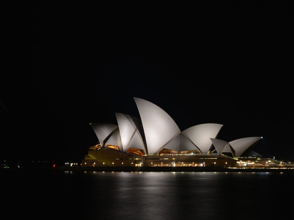 Обои ночь, архитектура, сидней, австралия, сиднейский оперный театр, night, architecture, sydney, australia, sydney opera house разрешение 5014x3346 Загрузить