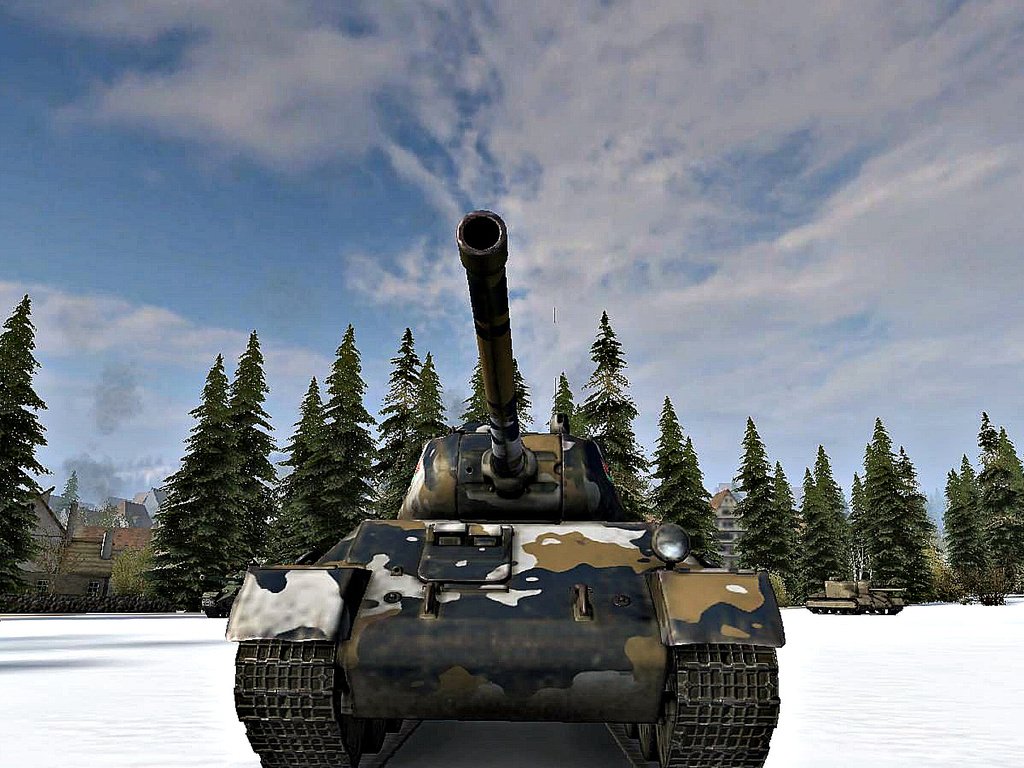 Обои танк, игра, мир танков, т 43, зимний камуфляж, tank, the game, world of tanks, t 43, winter camo разрешение 1920x1080 Загрузить