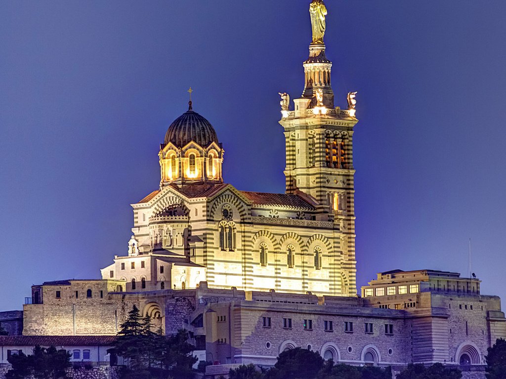 Обои франция, марсель, базилика, нотр-дам-де-ла-гард, france, marseille, basilica, notre-dame-de-la-garde разрешение 2112x1188 Загрузить