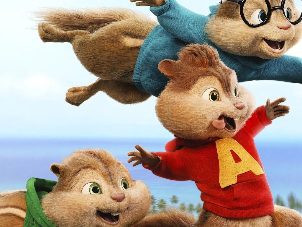 Обои мультфильм, бурундуки, alvin and the chipmunks, элвин и бурундуки, элвин, саймон, теодор, cartoon, chipmunks разрешение 3840x2160 Загрузить