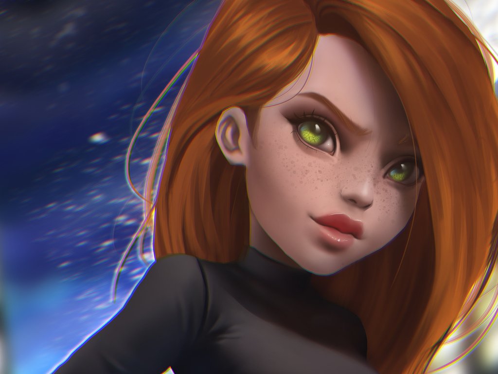 Обои арт, волосы, лицо, цифровое искусство, kim possible, ким, мультсериал, kim possible fanart, ким пять-с-плюсом, art, hair, face, digital art, kim разрешение 2085x1173 Загрузить