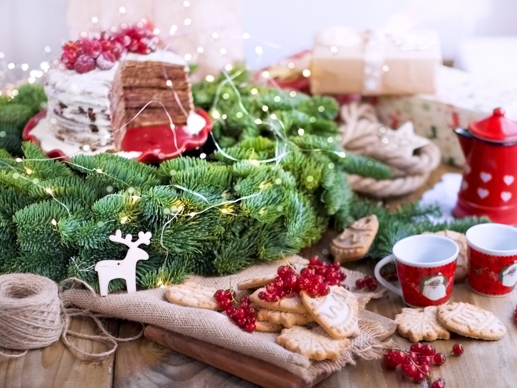 Обои кофе, рождество, печенье, торт, декор, coffee, christmas, cookies, cake, decor разрешение 3387x2258 Загрузить