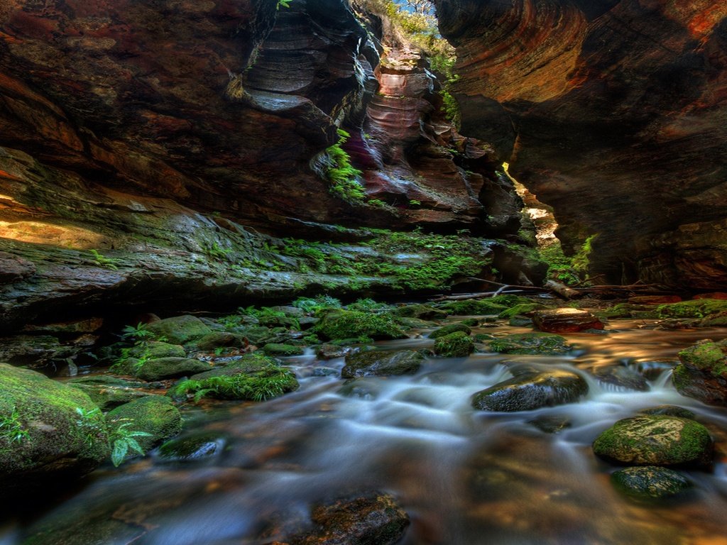 Обои вода, скалы, природа, камни, ручей, каньон, австралия, water, rocks, nature, stones, stream, canyon, australia разрешение 1920x1200 Загрузить