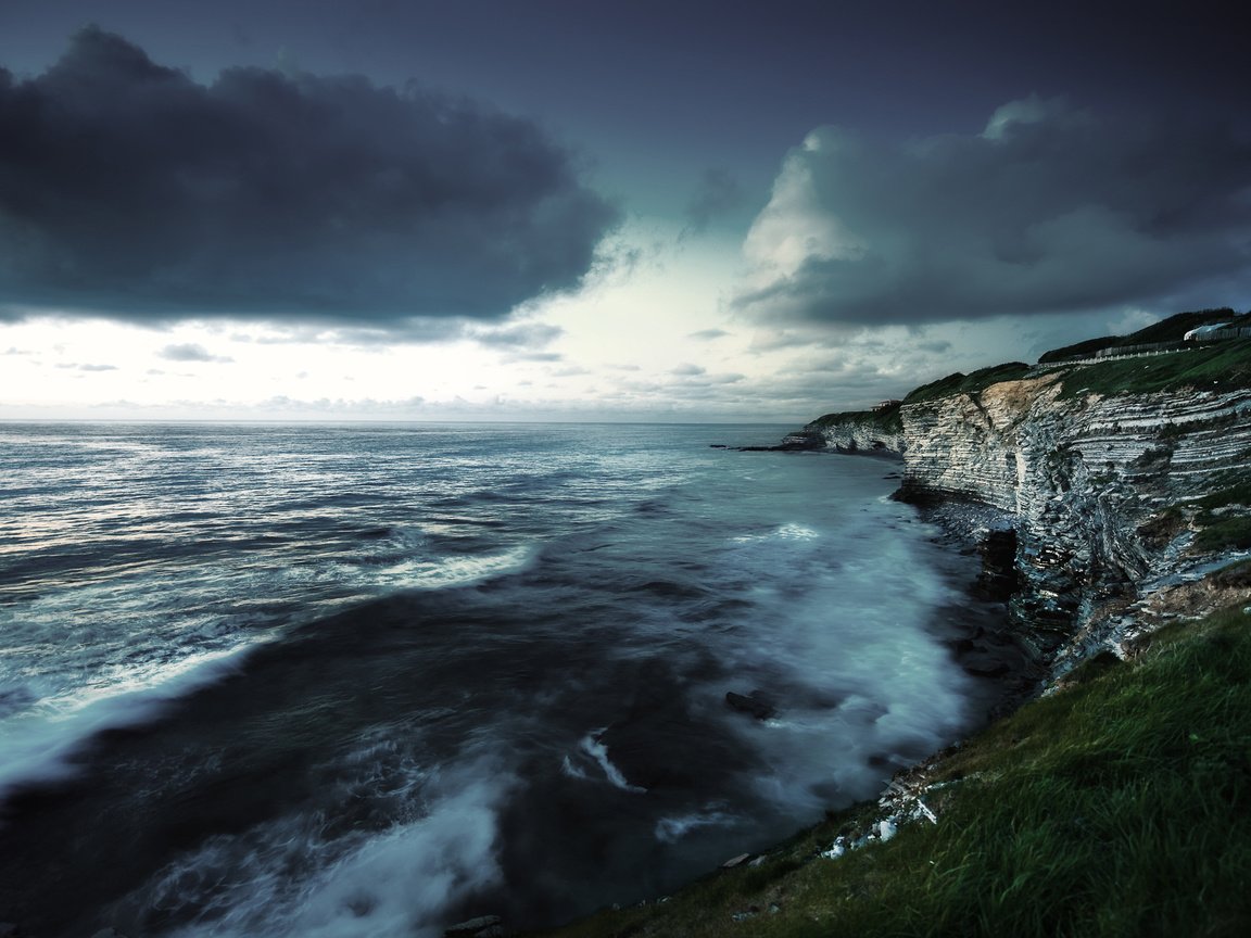 Обои облака, тучи, франция, saint jean de luz, clouds, france разрешение 2560x1600 Загрузить