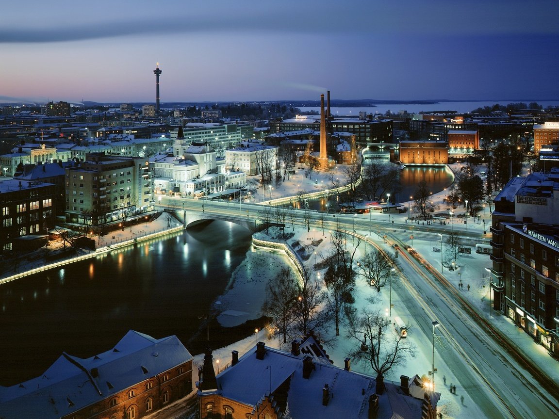 Обои дорога, река, зима, мост, road, river, winter, bridge разрешение 2000x1505 Загрузить