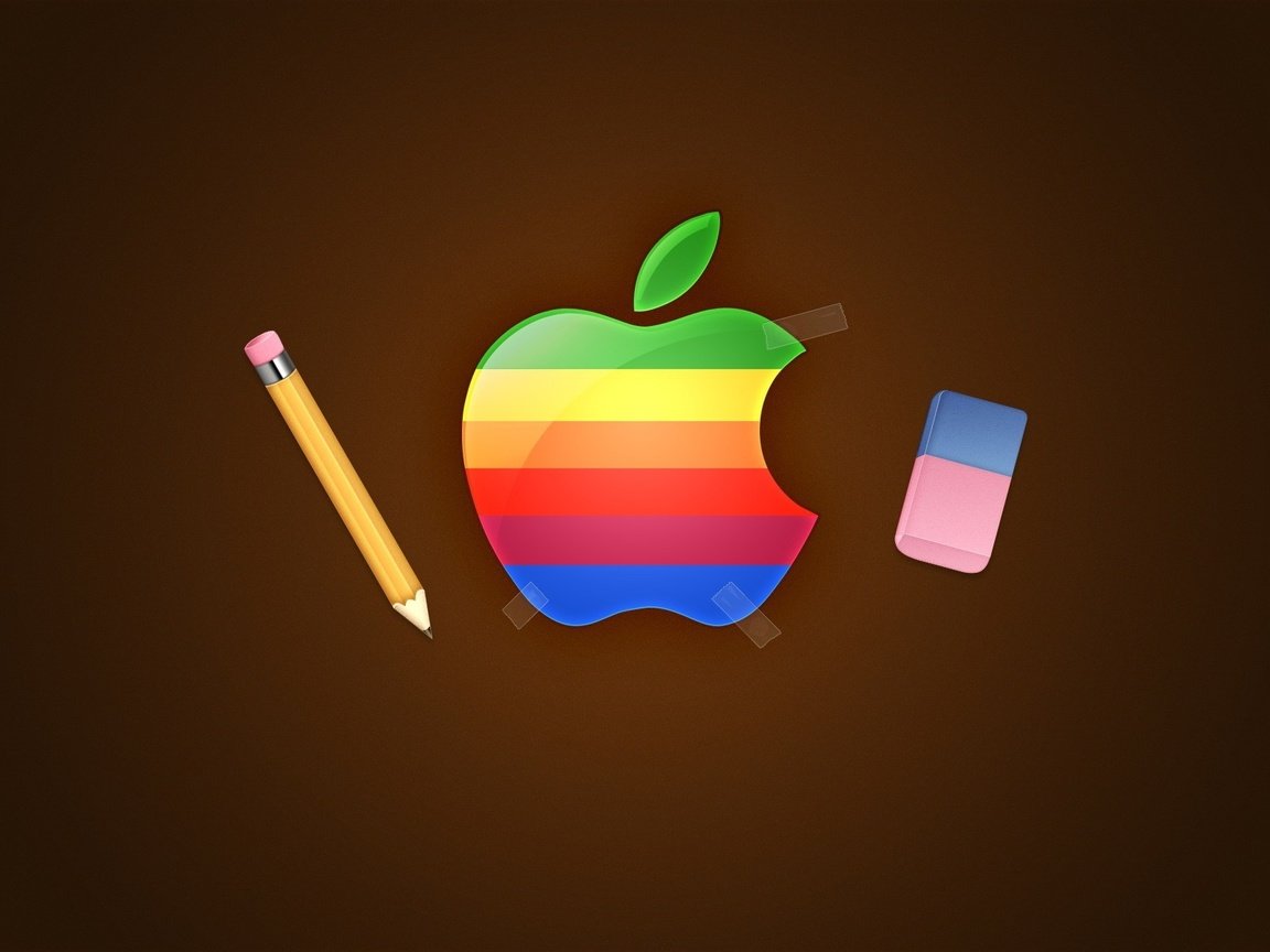 Обои логотип, карандаш, эппл, logo, pencil, apple разрешение 1920x1200 Загрузить