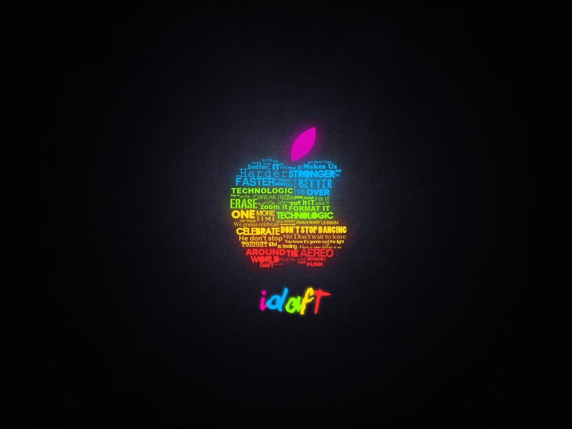 Обои свечение, яблоко, эппл, glow, apple разрешение 1920x1200 Загрузить