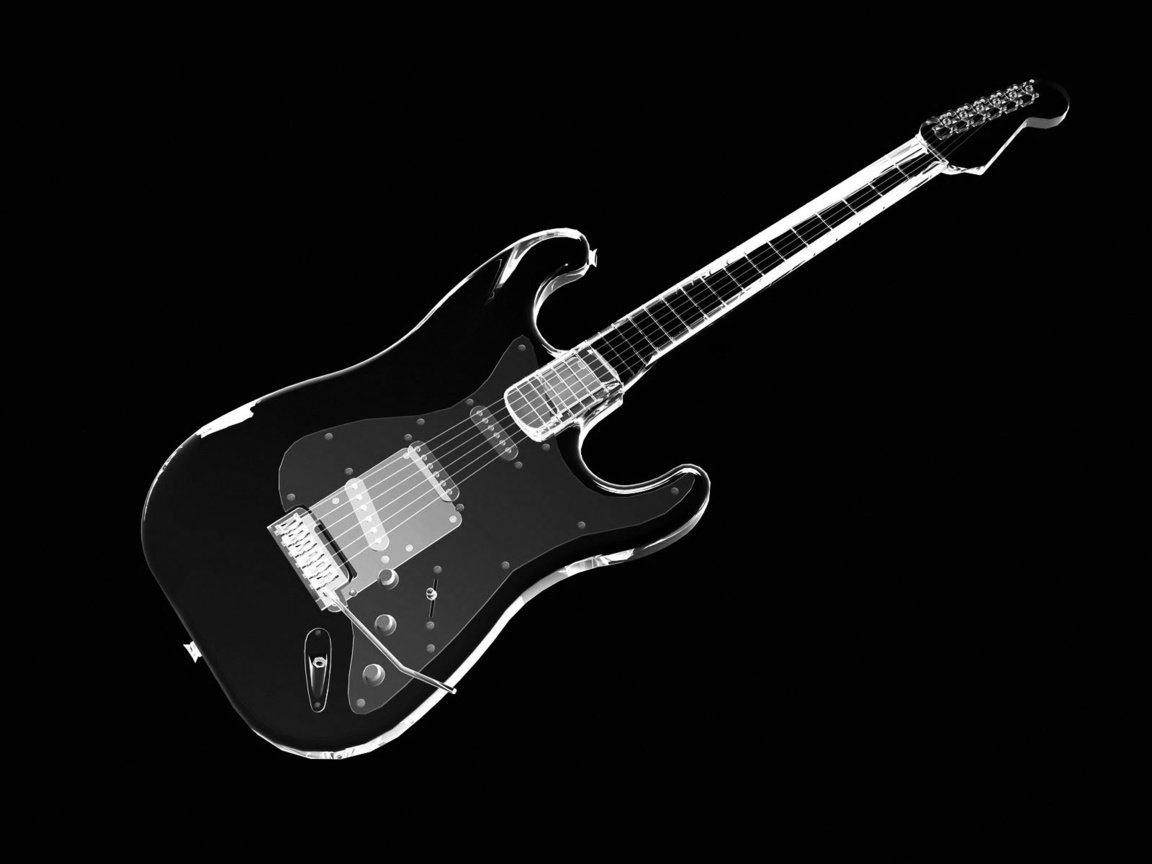 Обои гитара, струны, рентген, guitar, strings, x-ray разрешение 1920x1200 Загрузить