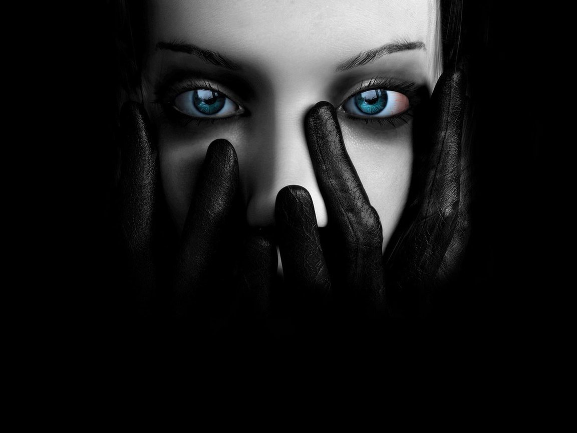 Обои глаза, черная, перчатки, eyes, black, gloves разрешение 1920x1200 Загрузить