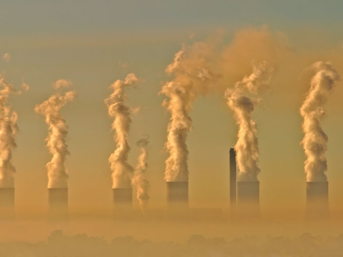 Обои смог, индустриальный, загрязнение, шок, could, industrial, pollution, shock разрешение 2560x1600 Загрузить