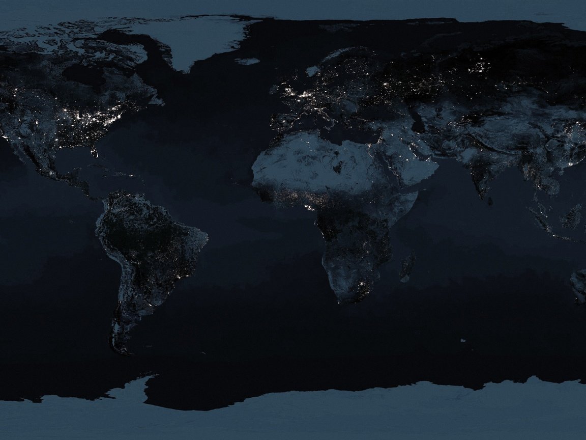 Обои свет, ночь, карта, light, night, map разрешение 4096x2048 Загрузить