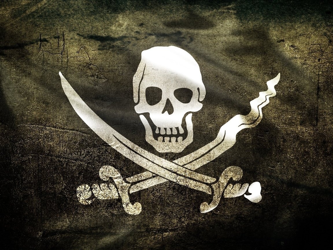 Обои флаг, череп, пираты, веселый роджер, flag, skull, pirates, jolly roger разрешение 2560x1600 Загрузить