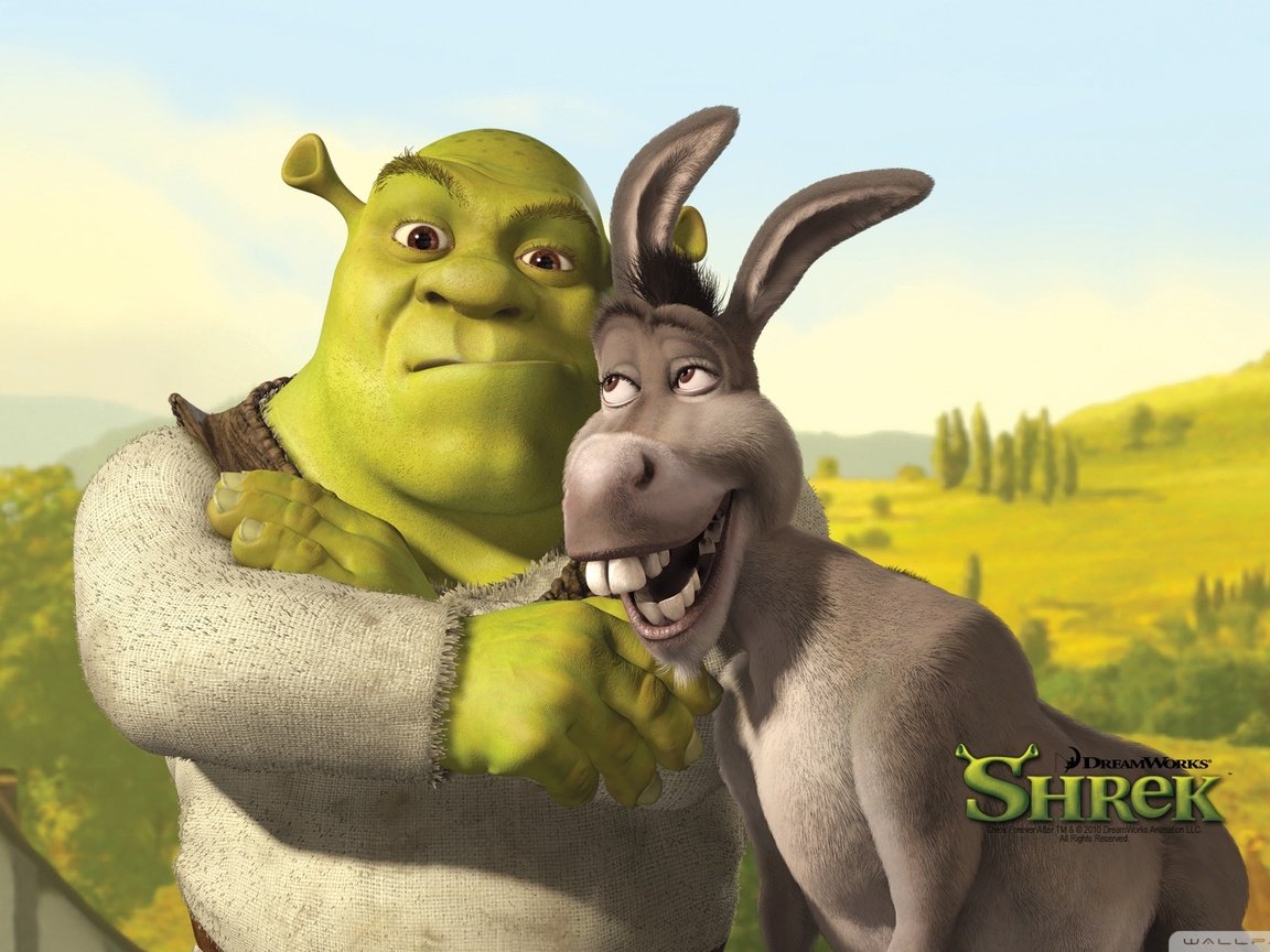 Обои осел, шрек, donkey, shrek разрешение 1920x1080 Загрузить