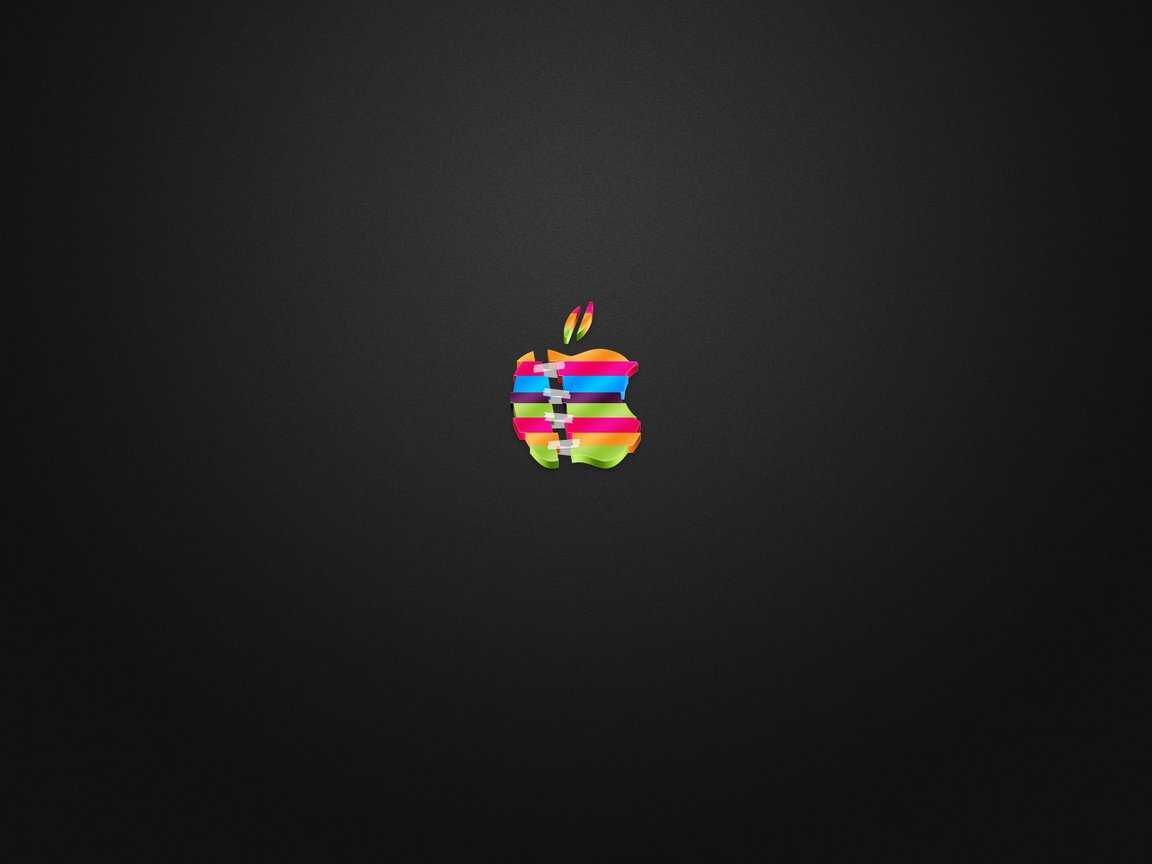 Обои логотип, цветной, скотч, разрезан, склеен, эппл, logo, color, scotch, cut, glued, apple разрешение 1920x1200 Загрузить