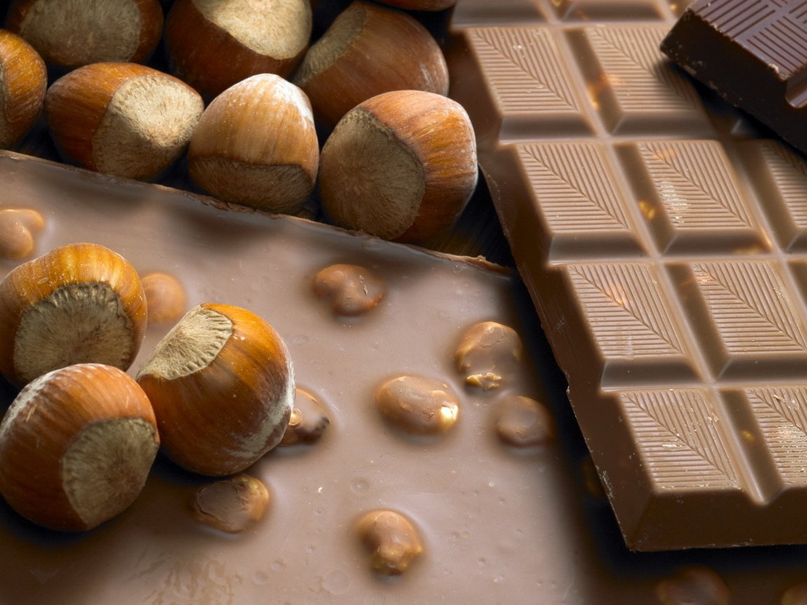 Обои сладости, настроения, шоколад, орешки, sweets, mood, chocolate, nuts разрешение 1920x1200 Загрузить