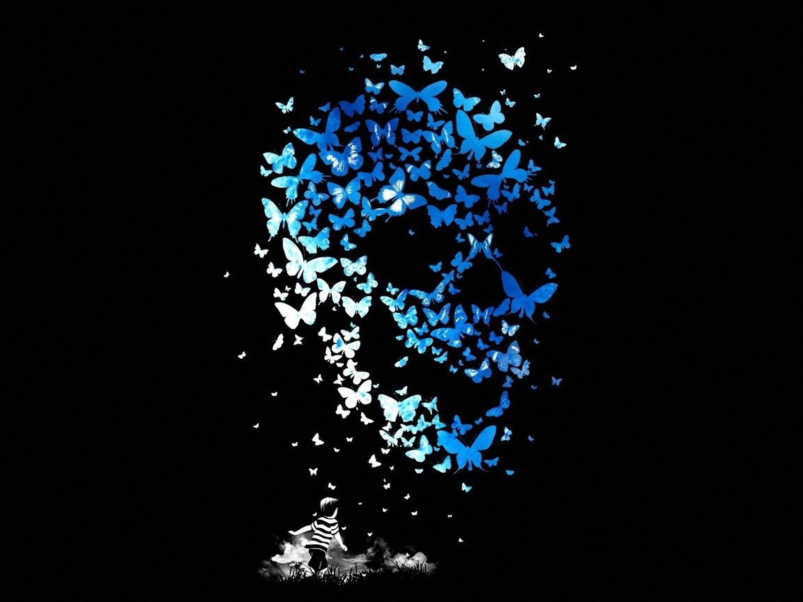 Обои ребенок, бабочки, череп, пацан, matheus lopes castro, mathiole, butterflys, child, butterfly, skull, kid разрешение 1920x1080 Загрузить