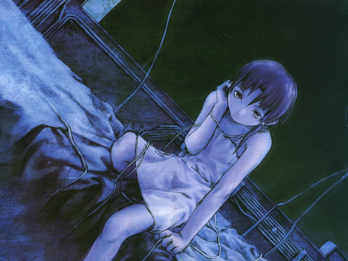 Обои iwakura lain, serial experiments lain, abe yoshitoshi разрешение 3000x2152 Загрузить