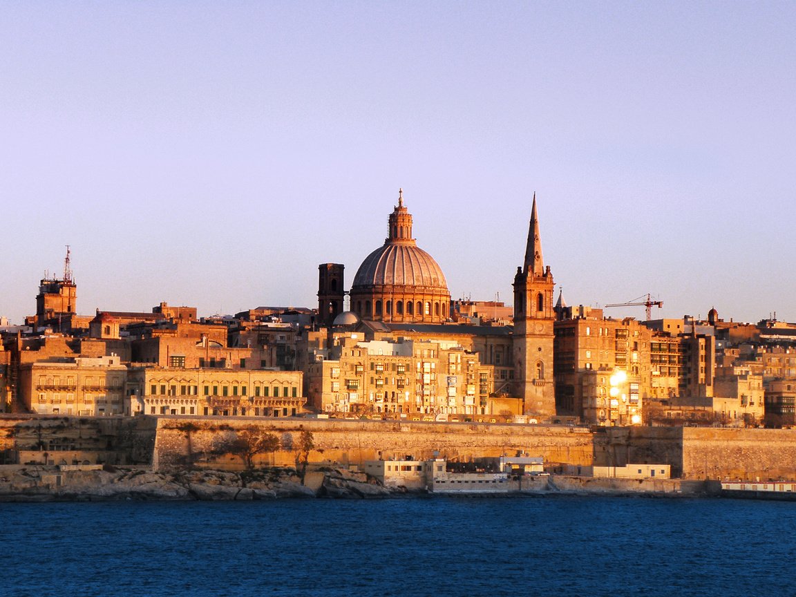 Обои море, дома, валетта, мальта, sea, home, valletta, malta разрешение 1920x1200 Загрузить