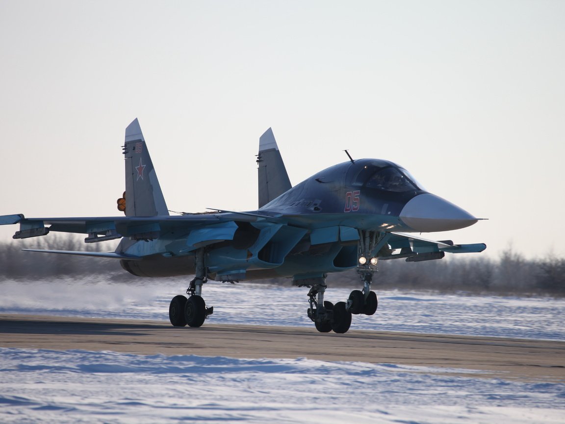 Обои су 34, bombardirovshhik, vzlet, su 34 разрешение 5616x3744 Загрузить