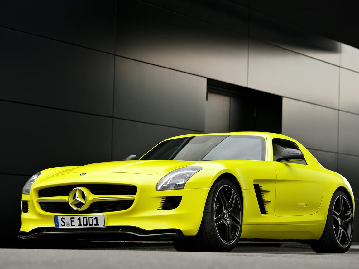 Обои mashiny, амг, sls, мерседес-бенц, e-cell, amg, mercedes-benz разрешение 1920x1200 Загрузить