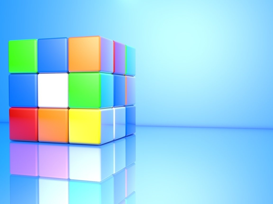 Обои кубик, 3д, кубик рубик, cube, 3d, rubik's cube разрешение 1920x1080 Загрузить