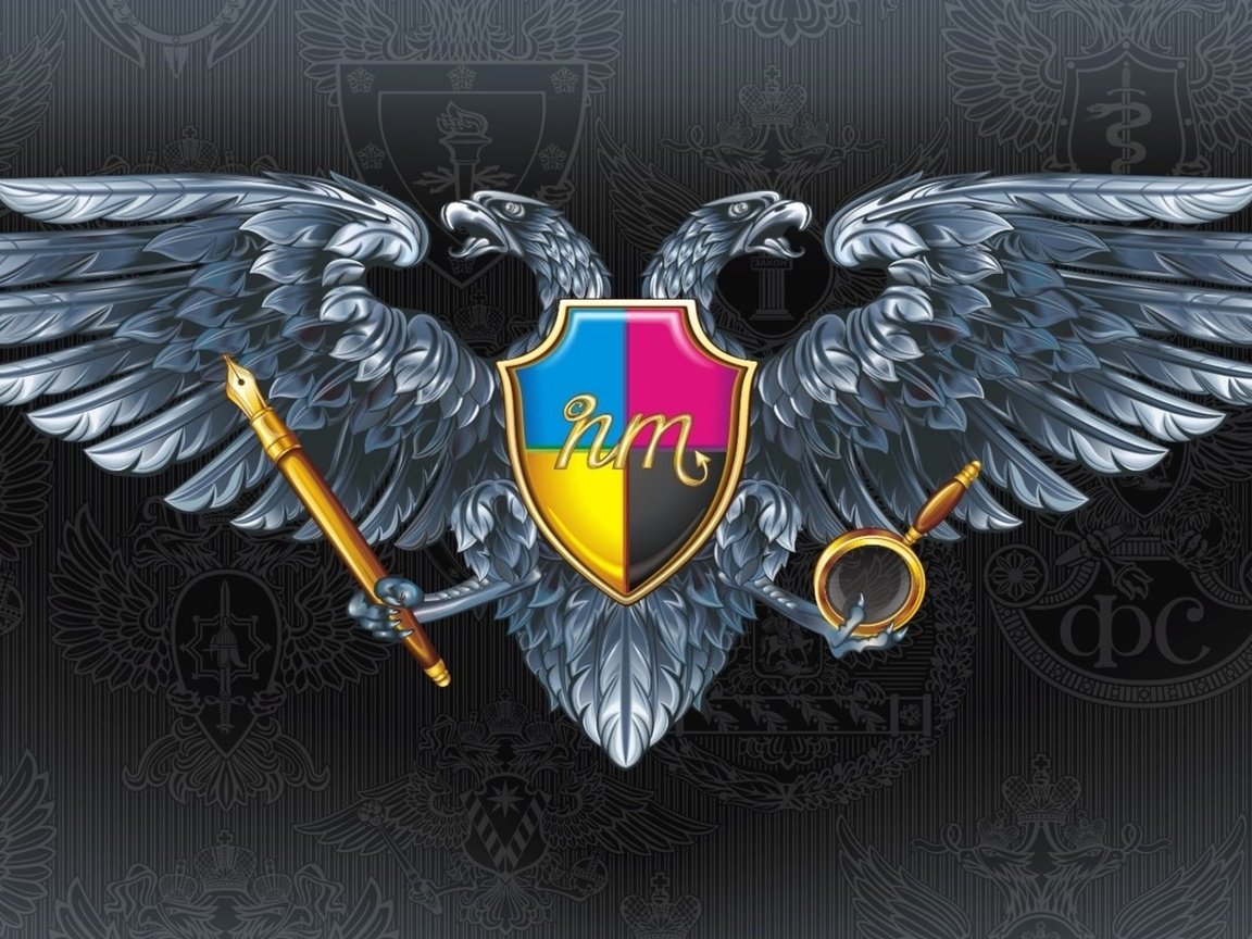 Обои герб, орел, геральдика, двухглавый, coat of arms, eagle, heraldry, two-headed разрешение 1920x1080 Загрузить