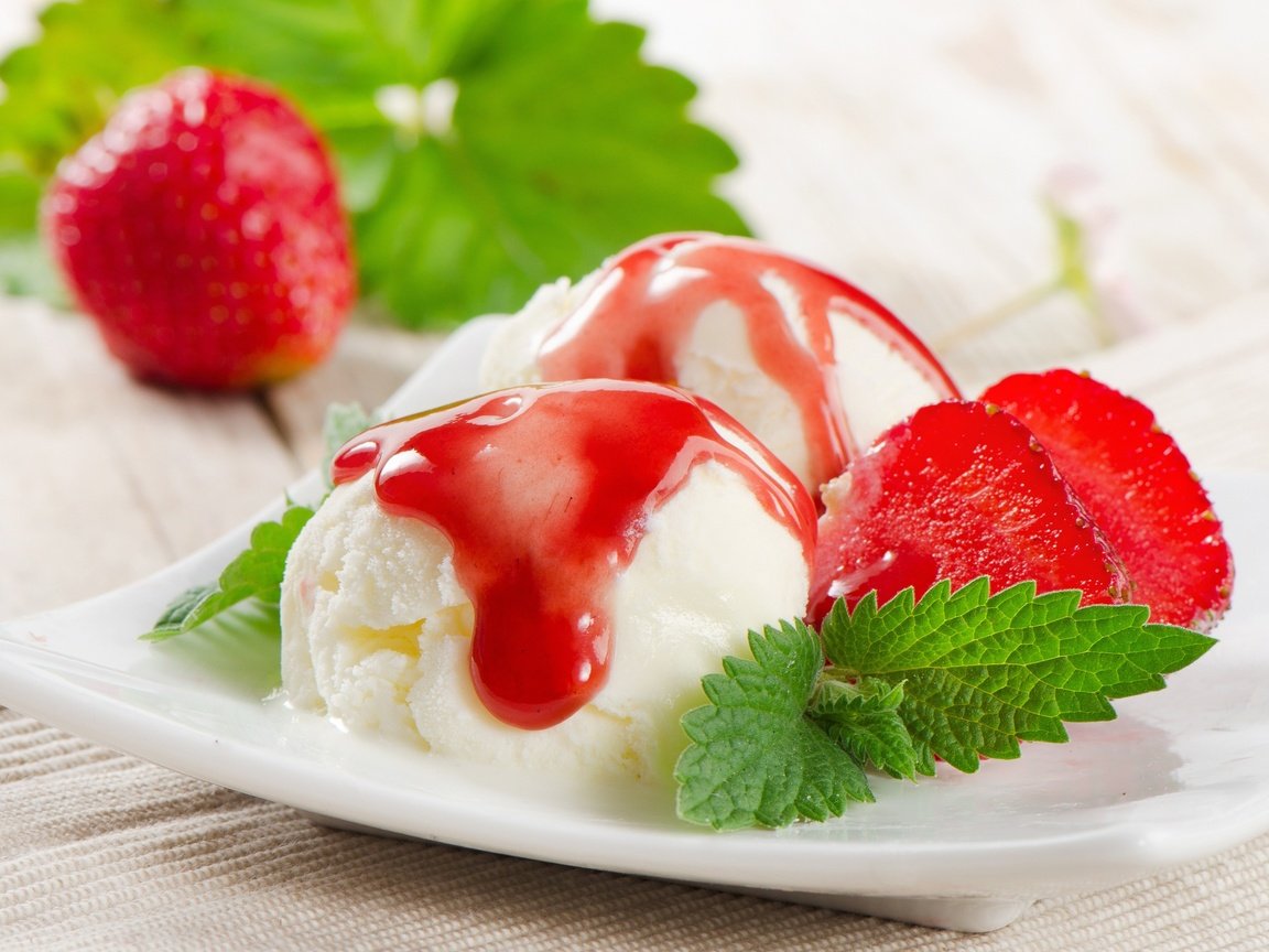 Обои мята, мороженое, клубника, сладкое, десерт, mint, ice cream, strawberry, sweet, dessert разрешение 3378x2862 Загрузить