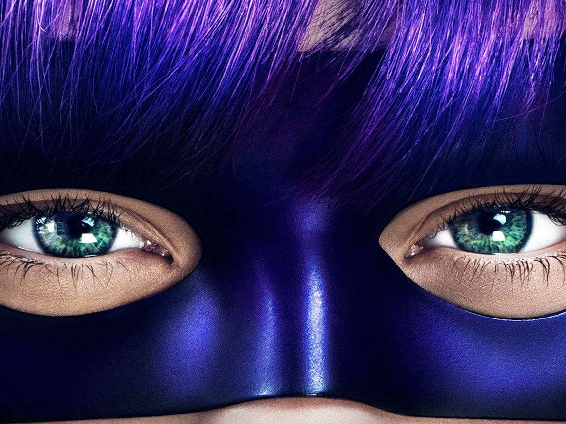 Обои глаза, маска, взгляд, челка, kick-ass 2, eyes, mask, look, bangs разрешение 2560x1378 Загрузить