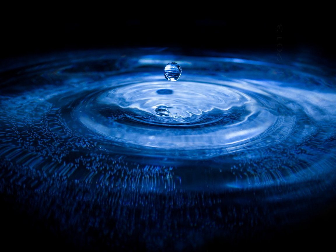 Обои вода, капля, круги, water, drop, circles разрешение 1920x1200 Загрузить