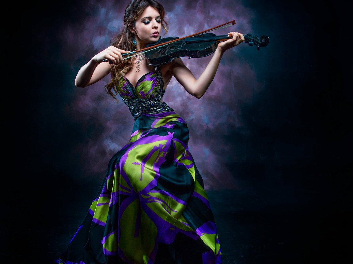 Обои девушка, скрипка, музыка, игра, the violinist, girl, violin, music, the game разрешение 2048x2047 Загрузить