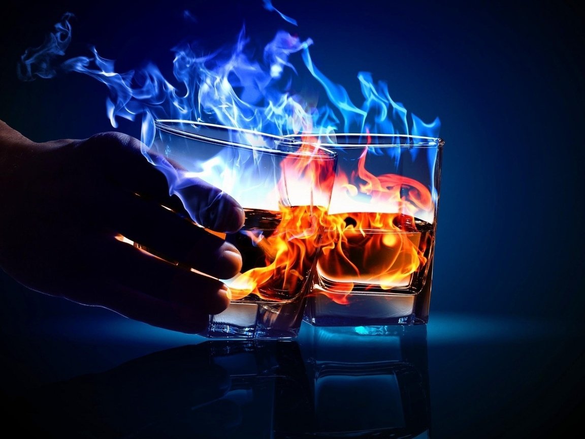 Обои рука, огонь, коктейль, бокалы, алкоголь, hand, fire, cocktail, glasses, alcohol разрешение 1920x1200 Загрузить