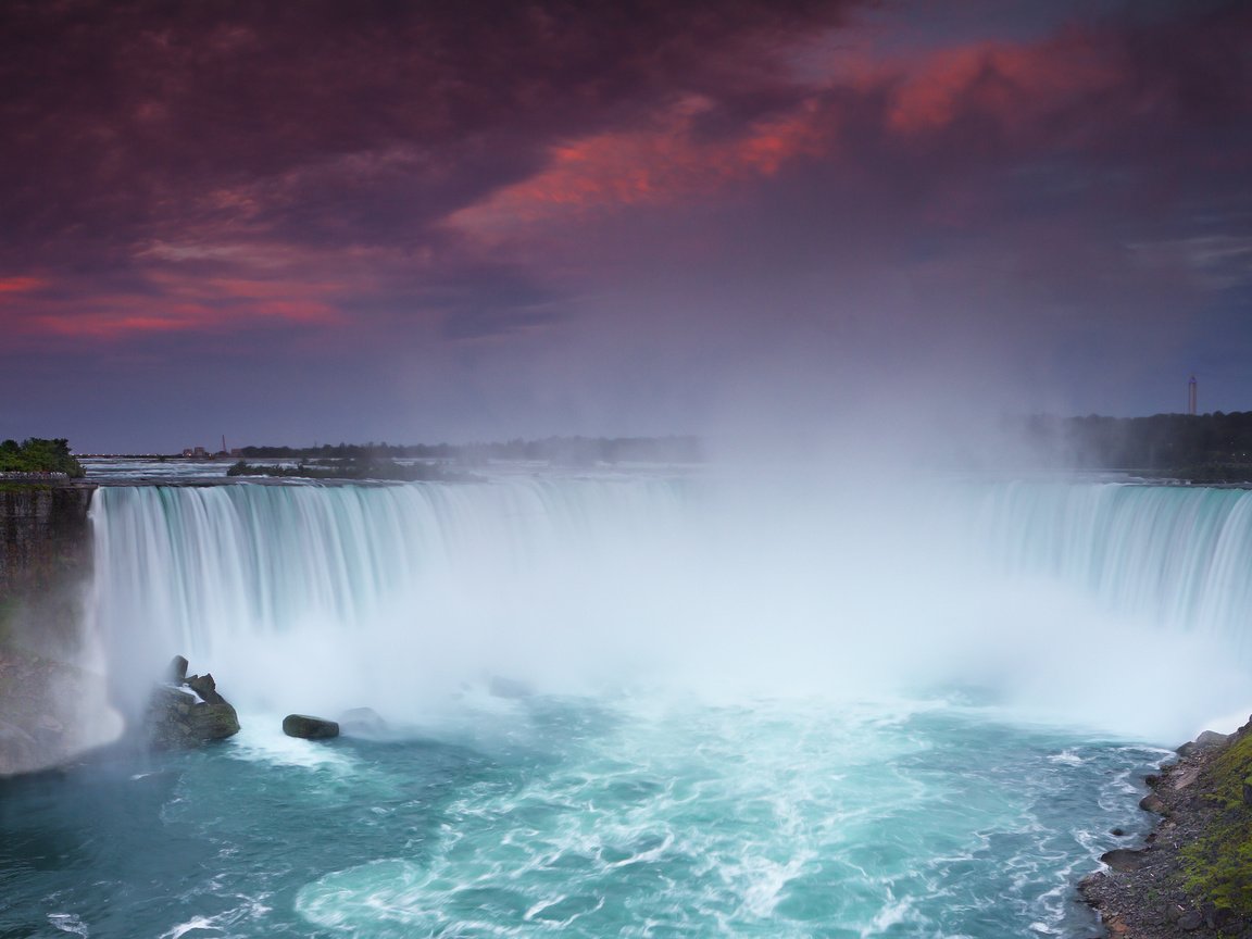 Обои водопад, ниагара, обрушивается, waterfall, niagara, falls разрешение 2560x1600 Загрузить