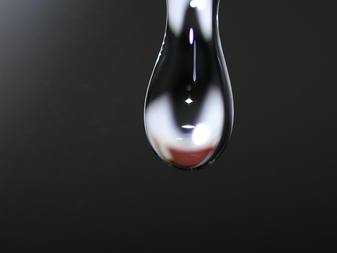 Обои вода, капля, черный фон, water, drop, black background разрешение 1920x1200 Загрузить