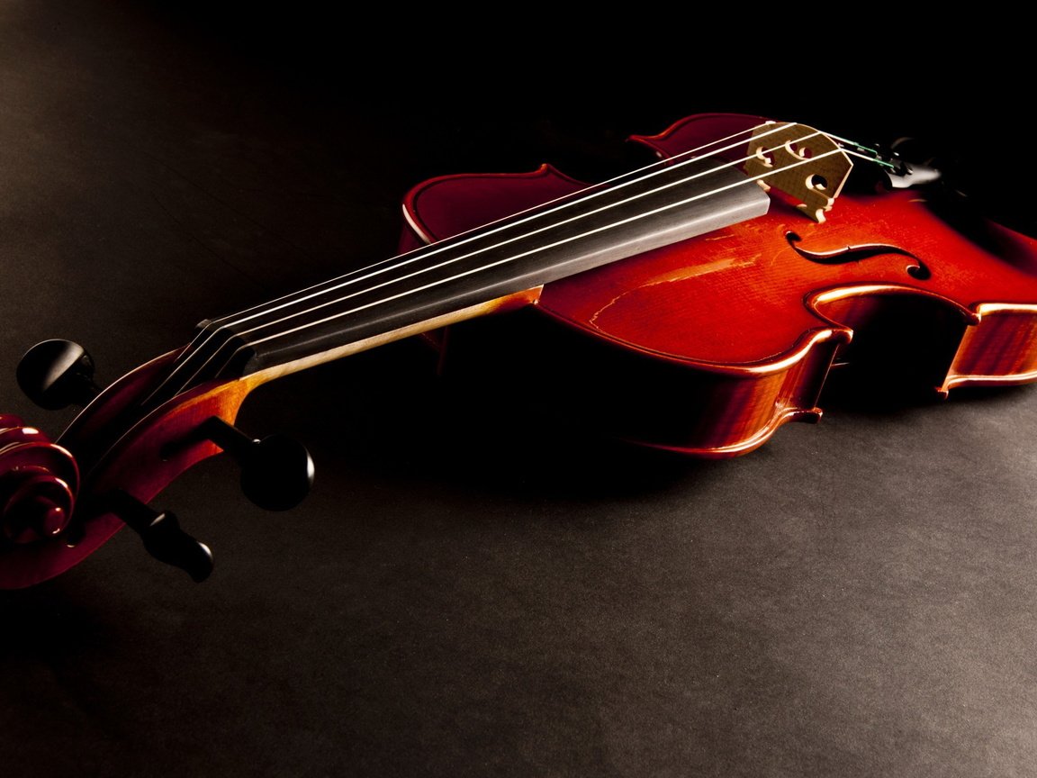 Обои скрипка, музыка, красный, деревянная, струнный инструмент, violin, music, red, wooden, stringed instrument разрешение 2560x1600 Загрузить