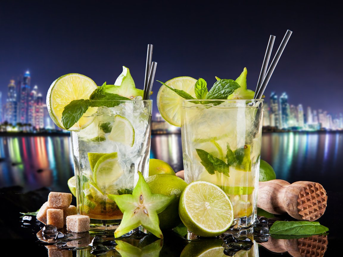 Обои мята, напиток, лёд, лайм, коктейль, мохито, mint, drink, ice, lime, cocktail, mojito разрешение 5616x3744 Загрузить