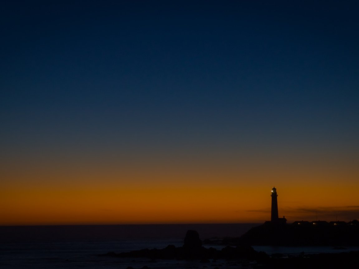 Обои закат, маяк, sunset, lighthouse разрешение 2560x1600 Загрузить