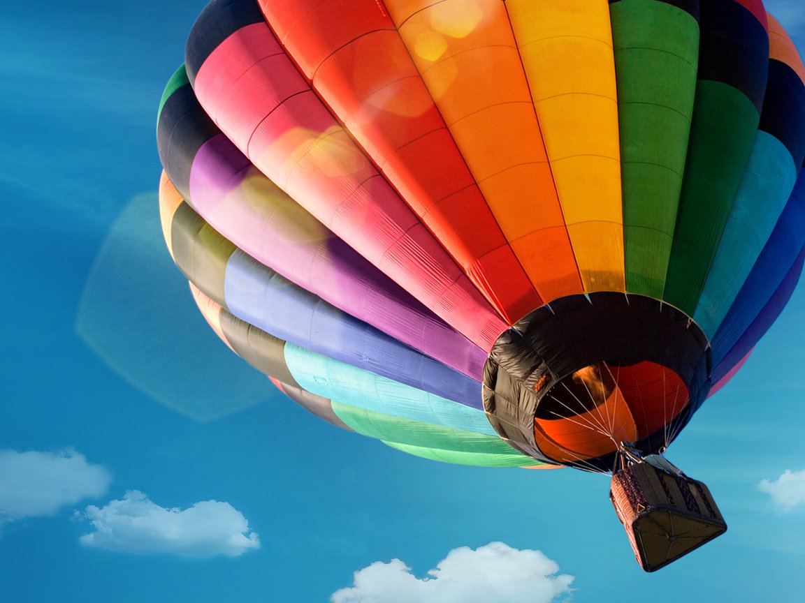 Обои небо, полет, воздушный шар, the sky, flight, balloon разрешение 1920x1200 Загрузить